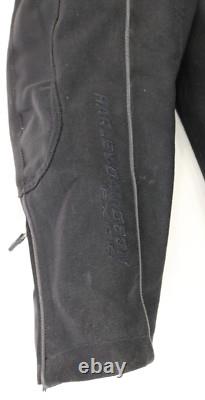 Mens harley davidson FXRG jacket L black nylon waterproof armor reflective bar