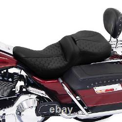 Microfiber Driver Passenger Seat Fit For Harley Touring Electra Glide 1997-2007