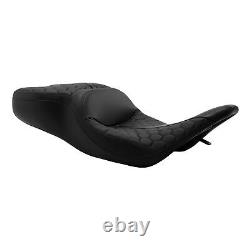 Microfiber Driver Passenger Seat Fit For Harley Touring Electra Glide 1997-2007