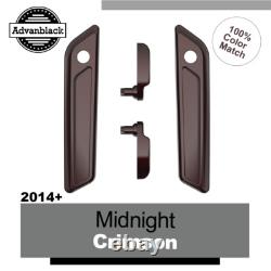 Midnight Crimson Saddlebag Lid Lever & Latch Cover Set Kit Fits 2014+ Harley