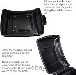 Midnight Pearl Rushmore Razor Tour Pak Pack Pad For Harley Touring/Softail 97+