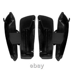 Motorcycle Black Hard Saddlebag Side Bag Luggage Bags For Harley Touring 14-23