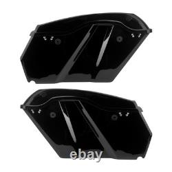 Motorcycle Black Hard Saddlebag Side Bag Luggage Bags For Harley Touring 14-23
