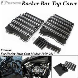 Motorcycle CNC Aluminum Rocker Box Top Cover For Harley Touring Twim Cam 1999-17
