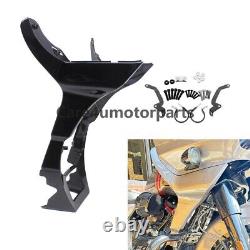 Motorcycle Fairing Spoilers Cover Vivid Black For Harley Touring CVO Road Glide