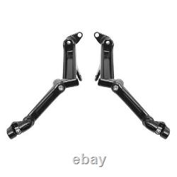 Motorcycle Frame Mounted Adjustable Highway Peg Mounts For Harley Touring 09-21