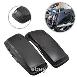 Motorcycle Saddlebag Speaker Cutout Lid with Grills Fit For Harley Touring 2014-19