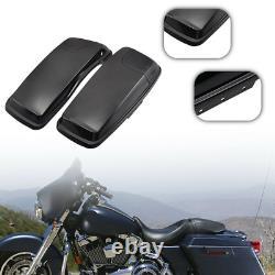 Motorcycle Saddlebag Speaker Cutout Lid with Grills For Harley Touring 14- 19 883