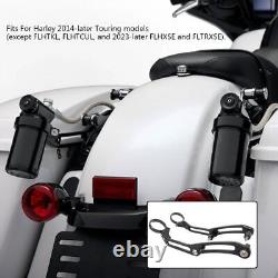 Motorcycle Shock Remote Reservoir Bracket Clamps For Harley Touring Glide 14 up