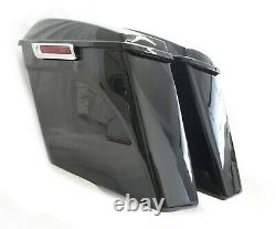 Mutazu 4.5 No cut Out Extended Stretched Saddlebags for 14-up Harley Touring