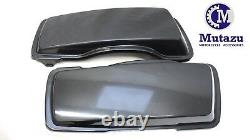 Mutazu 4.5 Unpainted Extended Hard Saddle bags Saddlebags for Harley Touring