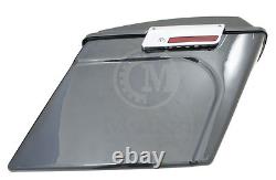Mutazu 4 Stretched Black Pearl Hard Saddlebags for Harley Touring 94-13 FLH FLT