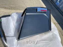 Mutazu 4 Stretched Black Pearl Hard Saddlebags for Harley Touring 94-13 FLH FLT