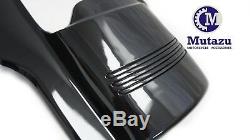 Mutazu 7 Black Angled Fender Extension with Tri Bar for Harley Touring 1996-2008