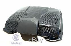 Mutazu 97-13 Black Dual 6x9 Speaker Lid for Harley Razor Chopped King Tour Pak