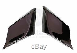 Mutazu Black Cherry Stretch Extended Side Covers For Harley Touring Models