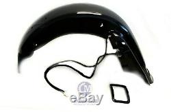 Mutazu CVO 4 Extended Rear Fender w LED & Wire Harness for 93-08 Harley Touring