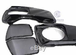 Mutazu CVO 6x9 Speaker Lids, metal grill fit Harley Touring Saddlebag 1994-2013