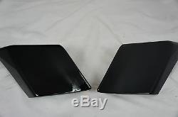 Mutazu Custom Black Extended Stretched Side Covers For Harley Touring Models