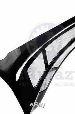 Mutazu Custom Vivid Black Chin Spoiler Scoop For Harley Touring Models FLH FLT