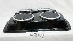 Mutazu Glossy Black ABS Dual 6.5 Speaker Lids for Harley Touring 1994-2013