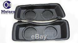 Mutazu Glossy Black ABS Dual 6.5 Speaker Lids for Harley Touring 1994-2013