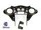 Mutazu Glossy Black Double Din Inner Batwing Fairing For Harley Touring 98-13