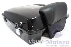 Mutazu Razor Tour Pak with Chopped Backrest for Harley Touring FLH FLT FLTR