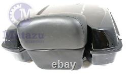 Mutazu Razor Tour Pak with Chopped Backrest for Harley Touring FLH FLT FLTR