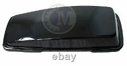 Mutazu Saddlebag Replacement Lids in Vivid Black for Harley Touring 94-2013
