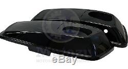 Mutazu Vivid Black 6x 9 Speaker Lids for 2014-up Harley Touring Models FLH FLT