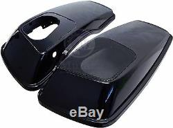 Mutazu Vivid Black 6x 9 Speaker Lids for 2014-up Harley Touring Models FLH FLT