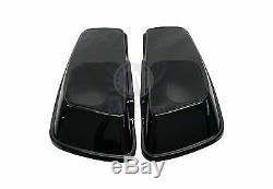 Mutazu Vivid Black 6x 9 Speaker Lids for 2014-up Harley Touring Models FLH FLT