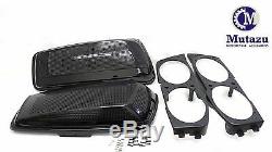 Mutazu Vivid Black Dual 6x9 Speaker Lids for 2014-UP Harley Touring Models