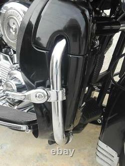 Mutazu Vivid Black Lower Vented Fairing with Mounting Kit for Harley Touring