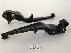 New Black Brake Clutch Lever For Harley Custom Flhr Road King Ultra And Touring