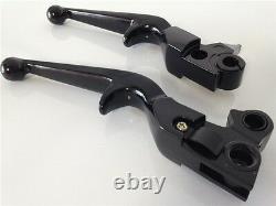 New Black Brake Clutch Lever For Harley Custom Flhr Road King Ultra And Touring