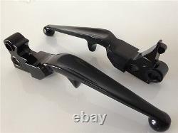 New Black Brake Clutch Lever For Harley Custom Flhr Road King Ultra And Touring