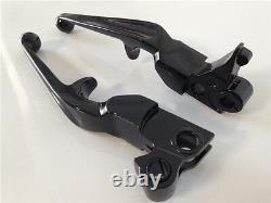 New Black Brake Clutch Lever For Harley Custom Flhr Road King Ultra And Touring