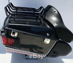 OEM Harley Davidson Black Pearl Electra Glide Touring Pack Tour Pak Pac Trunk