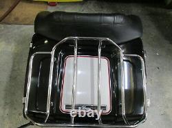 OEM Harley Davidson Tour Pak Pack Luggage Box 2009-2013 Vivid Black & Silver