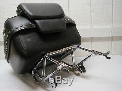 OEM Harley Quick Release Tour Pak Pack Rack & Backrest off 2007 Softail #U5887