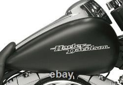 OEM Harley Touring Street Glide Black Gas Fuel Tank Emblems Set