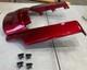 Os&d Advanblack Hard Candy Hot Rod Red Flake Rear Fender Extension For Hd 09-23
