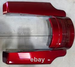 OS&D Advanblack Hard Candy Hot Rod Red Flake Rear Fender Extension For HD 09-23