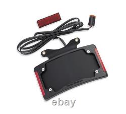 Oem Harley 67900273 Black Curved LED License Plate Frame 10-23 Touring FLHX FLTR