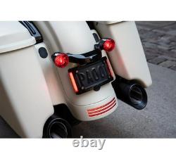 Oem Harley 67900273 Black Curved LED License Plate Frame 10-23 Touring FLHX FLTR