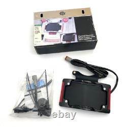 Oem Harley 67900273 Black Curved LED License Plate Frame 10-23 Touring FLHX FLTR