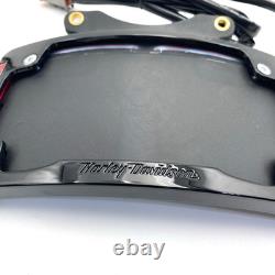 Oem Harley 67900273 Black Curved LED License Plate Frame 10-23 Touring FLHX FLTR