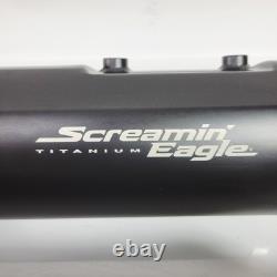 Oem Harley Touring Screamin Eagle Titanium CVO M8 Slip On Exhaust Mufflers 17-25